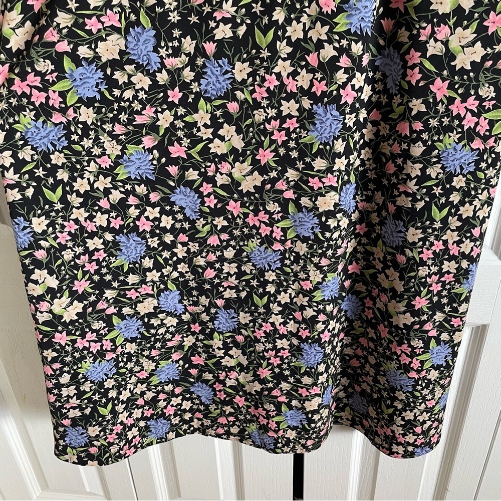 Sag Harbor Long Floral Skirt Women’s M Petite Boho Cottagecore Cabin Earthy EUC - Picture 4 of 13